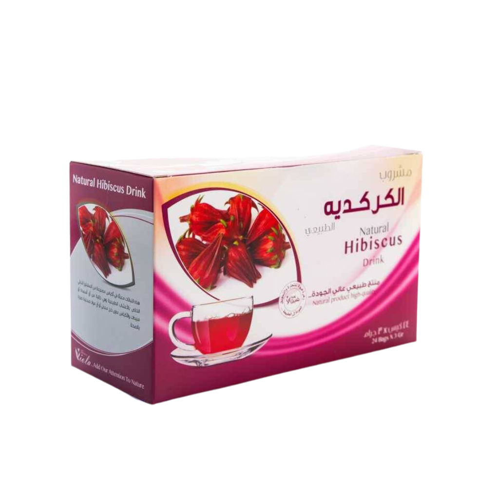 مشروب كركديه الطبيعي من زهرة فيولا 24 كيس
