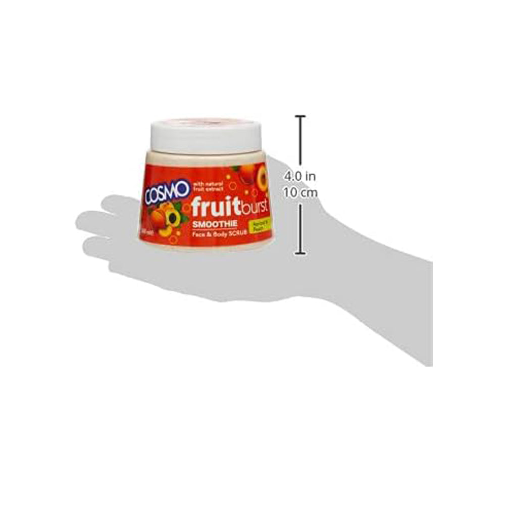 مقشر للوجه والجسم بالمشمش والخوخ من كوزمو سوفت اند شاين , 500 مل