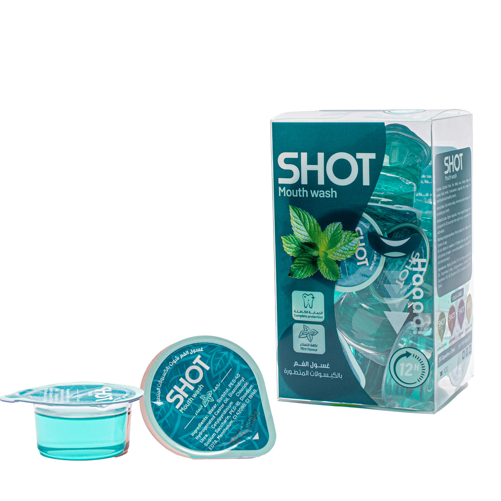 SHOT Mouth Wash Capsules – Mint Flavour | 20 Capsules of 15ml