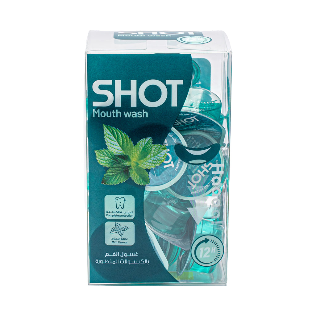SHOT Mouth Wash Capsules – Mint Flavour | 20 Capsules of 15ml