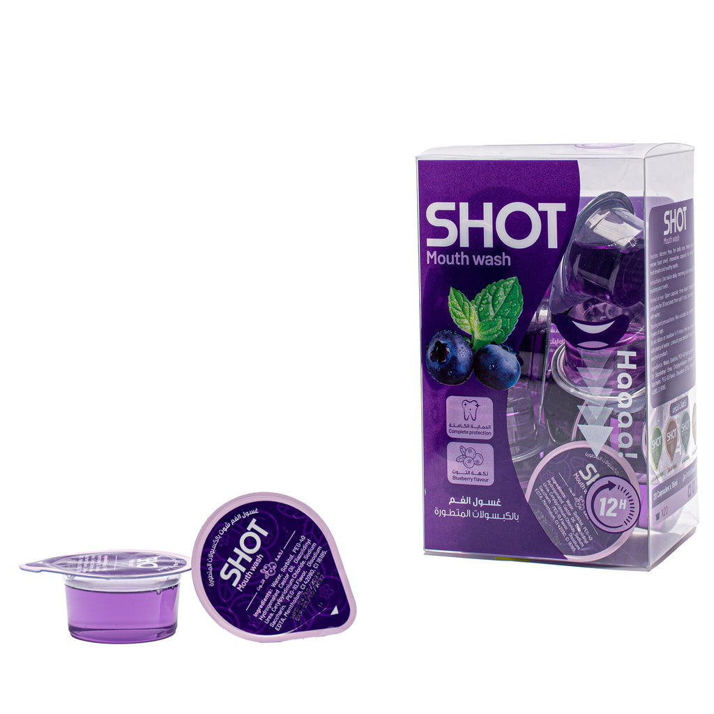 SHOT Mouth Wash Capsules with Berry Flavor – 20 Capsules 15 ml