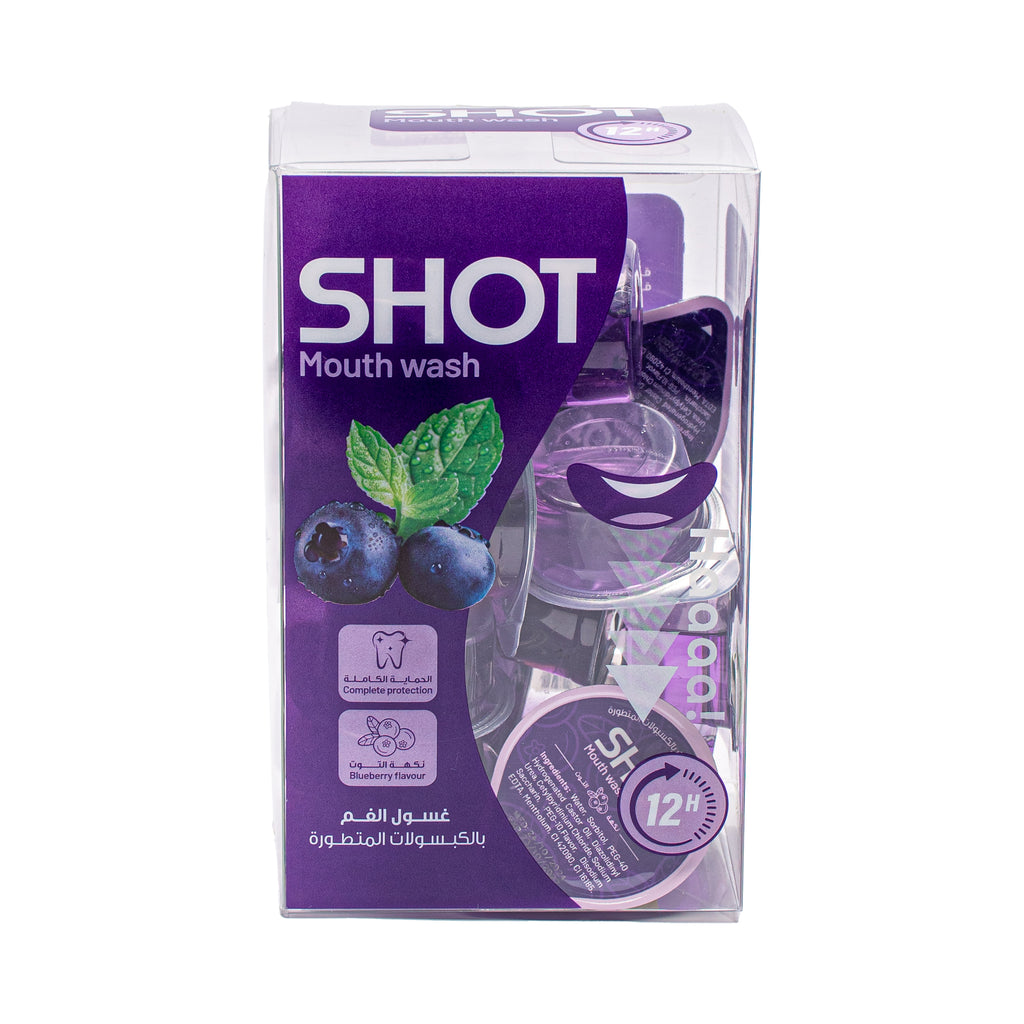 SHOT Mouth Wash Capsules with Berry Flavor – 20 Capsules 15 ml