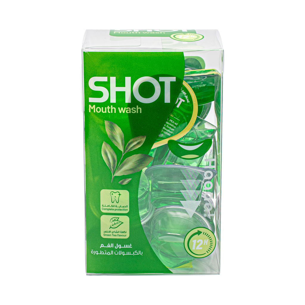 SHOT Mouth Wash Capsules Green Tea Flavour – 20 Capsules 15 ml
